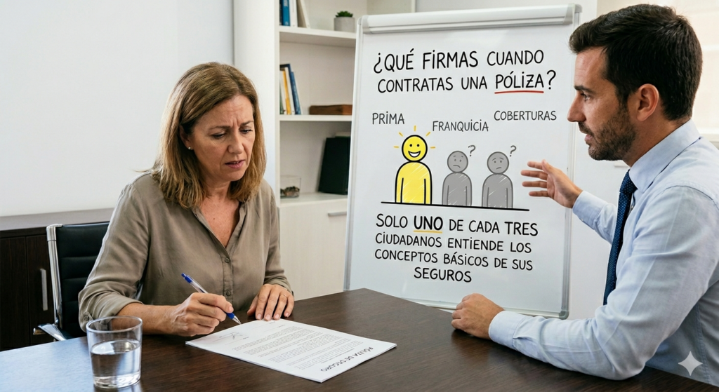 ¿Qué firmas cuando contratas una póliza Solo uno de cada tres ciudadanos entiende los conceptos básicos de sus seguros
